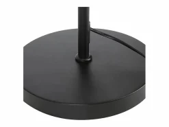 Lámpara de pie de salón negra: tela de diseño moderno Casquillo E27 máx. 40W con interruptor de pie Lámpara de cama de 166 cm sin bombilla.^NETTLIFE Best