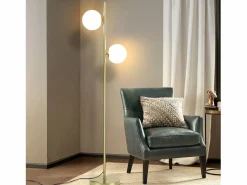 Lámpara de pie moderna para sala de estar - Lámpara de pie de diseño Lámpara de pie con casquillo E27 con interruptor de pie -166 cm^NETTLIFE Online