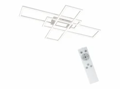 Lámpara de Techo LED Regulable 50W con Mando a Distancia Diseño Moderno Salón Dormitorio Geométrico para Cocina Pasillo^NETTLIFE Clearance