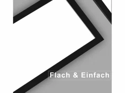 NETTLIFE Plafón|Lámpara de Techo LED 120x30CM 48W Panel Regulable con Control Remoto para Sala de Estar Moderna Oficina Cocina Pasillo