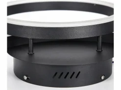NETTLIFE Plafón|, lámpara de techo LED regulable, iluminación de techo para el salón, lámpara para el dormitorio 46W, 2 anillos