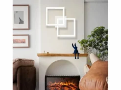 Lámpara de Techo LED Geométrica de 24W, Iluminación de Techo para Salón y Dormitorio^NETTLIFE Outlet