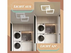 Lámpara de Techo LED Geométrica de 24W, Iluminación de Techo para Salón y Dormitorio^NETTLIFE Outlet