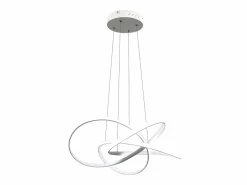 NETTLIFE Lámpara Suspendida|Lámpara LED para salón, lámparas colgantes, mesa de comedor, blanca, 62W, regulable con mando a distancia