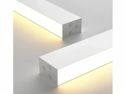 NETTLIFE Luz de Techo LED Negra Moderna 107 CM de Largo Regulable con Control Remoto Lámpara de Escritorio Panel de 32 W para Dormitorio Negro Clearance