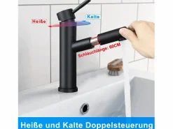 Mezclador de lavabo Mezclador de agua fría de alta presión Grifo de baño^NETTLIFE Sale