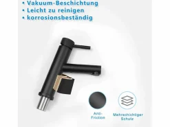 Mezclador de lavabo Mezclador de agua fría de alta presión Grifo de baño^NETTLIFE Sale
