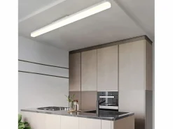 NETTLIFE Plafón LED blanco 4000K 36W 90CM lámpara de cocina con luz diurna: lámpara para cocina salón dormitorio balcón pasillo Negro Clearance