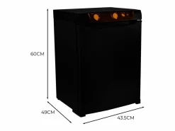 Monstershop Nevera Trimixta 43L para Autocaravana Negra - Absorción de 3 Vías Gas/CC/CA Negro Outlet