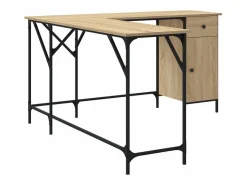 Nicklas Escritorio madera de ingeniería roble Sonoma 141x141x75 cm^Garden Furniture Online
