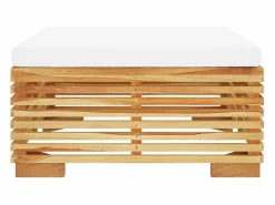 Niren Taburete de jardín con cojín color madera maciza teca^Garden Furniture Clearance