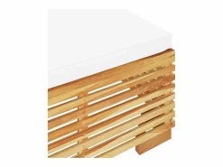 Niren Taburete de jardín con cojín color madera maciza teca^Garden Furniture Clearance