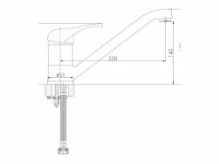 Essebagno Grifo De Cocina|Néo mezclador para fregadero cromado