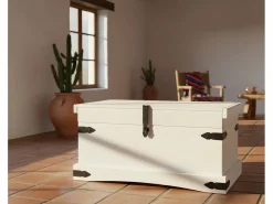 ebuy24 Baúl Y Arcón|Nuevo México ancho de pecho 92 cm, alto 45 cm /cera.