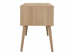 Oficina efecto madera y mimbre, 2 cajones natural^Sweeek Discount