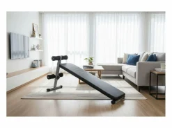 Aparato De Musculación|O'Fitness Tabla de abdominales - Dimensiones: 137 x 33,5 x 73 cm - Ideal para la actividad física en casa