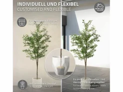 ML-DESIGN Olivo artificial Plantas artificiales Árbol artificial Planta artificial en mace Verde Sale