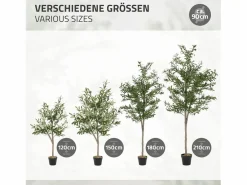 ML-DESIGN Olivo artificial Plantas artificiales Árbol artificial Planta artificial en mace Verde Sale