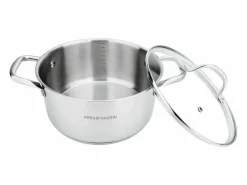 Arthur Martin Material Y Utensilios De Cocina|Olla de 32 cm con tapa – Acero inoxidable