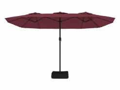 Garden Furniture Sombrilla|Onara Sombrilla doble de jardín rojo burdeos 449x265 cm