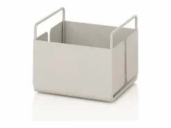 Materiales Y Utensilios De Cocina|Organizador de metal blanco para mesa de cocina y baño Kyo