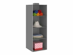 Mueble Perchero|Organizadores de armario colgantes 2 uds con 4 estantes tela ES663131