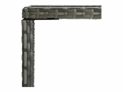 Garden Furniture Mesa Alta|Orren Mesa alta de jardín ratán sintético y vidrio 70x70x110 cm
