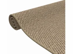 Garden Furniture Overijse Alfombra de pasillo con aspecto de sisal color arena 50x100 cm Marru00f3n Online