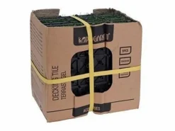 Pack 9 piezas de césped artificial Pro Garden 30x30 cm Transparente Discount