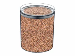 7H SEVEN HOUSE Comida Para Animales De Compañía|Pack 3 Recipientes Herméticos para Alimentos Medianos Redondos Ø10.5x13cm 7house