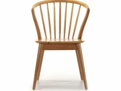 VS Venta-stock Sillas Y Lotes De Sillas|Pack 2 sillas Mura Color Roble, Madera Maciza, 55 x 58,5 x 84 cm