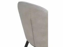 Sillas Y Lotes De Sillas|Pack 2 sillones tapizados en claro patas metálicas negras