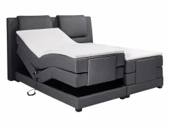 Palacio Cama Continental Boxspring|Cama Articulada|Pack boxspring CASTEL II de - Color Antracita