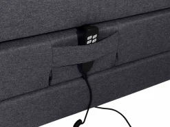 Palacio Pack boxspring relajación CASTEL de - Tela antracita Gris antracita New