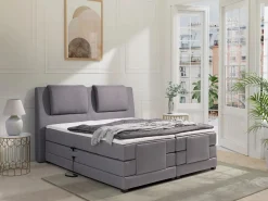 Palacio Pack boxspring relajación CASTEL de - Gris claro Best