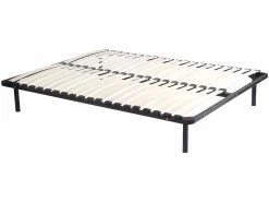Ysmée PACK colchón de muelles ensacados+somier 160 x 200cm PRESTIGE Negro Discount