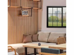 ADEC Panel De Pared|Pack de 2 paneles acústicos Pet Acustic Sound roble Nordish/negro 120x60 cm