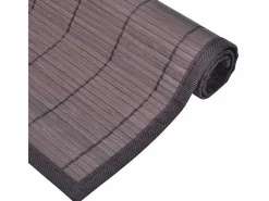 vidaxl Pack de 6 salvamanteles de bambú marrón oscuro 30x45 cm Color natural oscuro Outlet