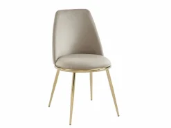 Vente-unique Sillas Y Lotes De Sillas|Pack de 6 sillas estilo art déco con carcasa de terciopelo y metal dorado - - NEBINA