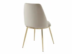 Vente-unique Sillas Y Lotes De Sillas|Pack de 6 sillas estilo art déco con carcasa de terciopelo y metal dorado - - NEBINA