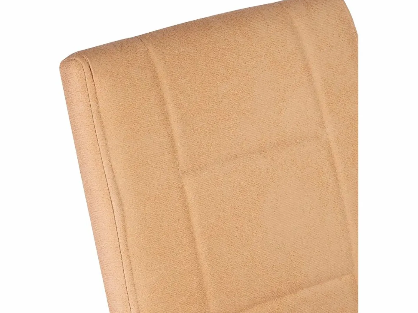 Pack de 4 Sillas Tapizadas para Salón y Comedor – Acabado Color Beig con Patas Cromadas de Aluminio, Medidas: 42,5 cm x 52 cm x 99 cm^ Hot