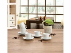 Basic Vajilla|Vajilla|Pack de 6 tazas New Renova Quid con plato porcelana