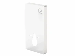Vente-unique Pack de inodoro flotante de cerámica con bastidor decorativo, HURO II Blanco