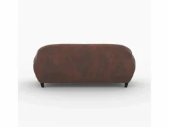 Rendez-Vous Déco Pack de sofá y sillón marrón envejecido 4 plazas - Club Marru00f3n