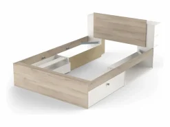 Dormitorio Completo|Pack Dorm. Nórdico Izzy Mate/Roble Kronberg: Cama y Cómoda