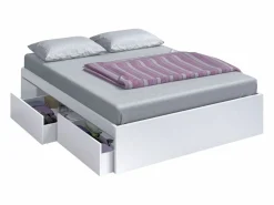 Pack Dormitorio Alaya y Roble 150cm (cama+cabecero+2 Mesas+arm.)^ New