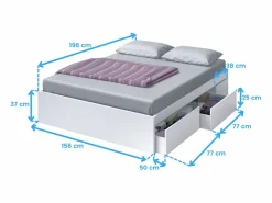 Pack Dormitorio Completo Roble Alaska (Cama, Cabecero, Mesitas, Armario)^ Discount