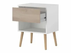 Pack Dormitorio Osaka Roble Japonés Cama 135-140x190 cm, 2 mesitas y Armario Multicolor Online