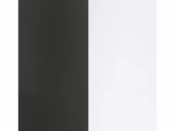 duehome Mesa De Ordenador|Pack escritorio y estantería Cosmic Plus Blanco Artik (Blanco Mate) - Antracita