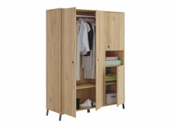 Pack Habitación Matrimonio Clim Industrial: Cabecero, 2 Mesitas, Armario, Cómoda^ Sale